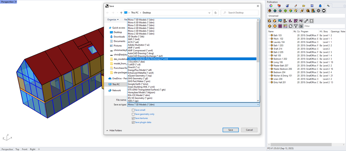 Attention all California Title 24 project teams!
Discover how Pollination's new geometry export format designed specifically for CBECC software can save you countless hours in geometry preparation!

See the process here: discourse.pollination.cloud/t/export-your-…