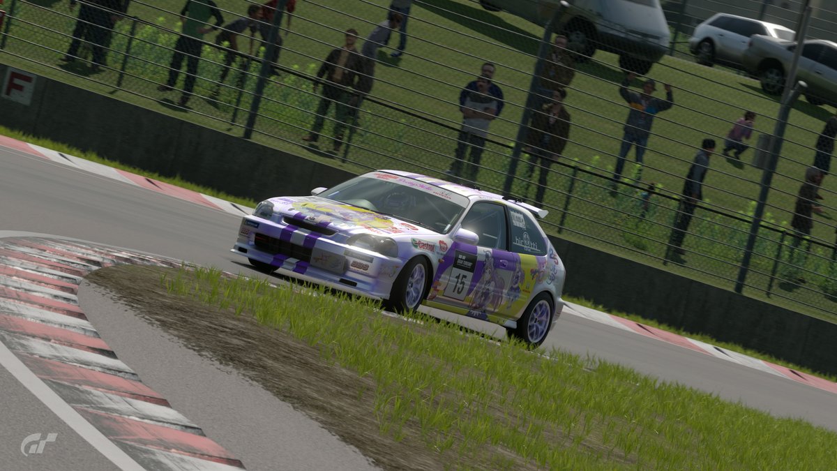 hirotti_1go's tweet photo. #PS5Share, #グランツーリスモ7  今日のアセギツネさん主催のシビックワンメイクレース最終戦、予選最下位からスタートしてなんとか粘って追い付こうという気持ちで走りきり9位でフィニッシュしました❗✨大変でしたがとても楽しいレースができて良かったです😄 https://t.co/z1FixbiOEQ