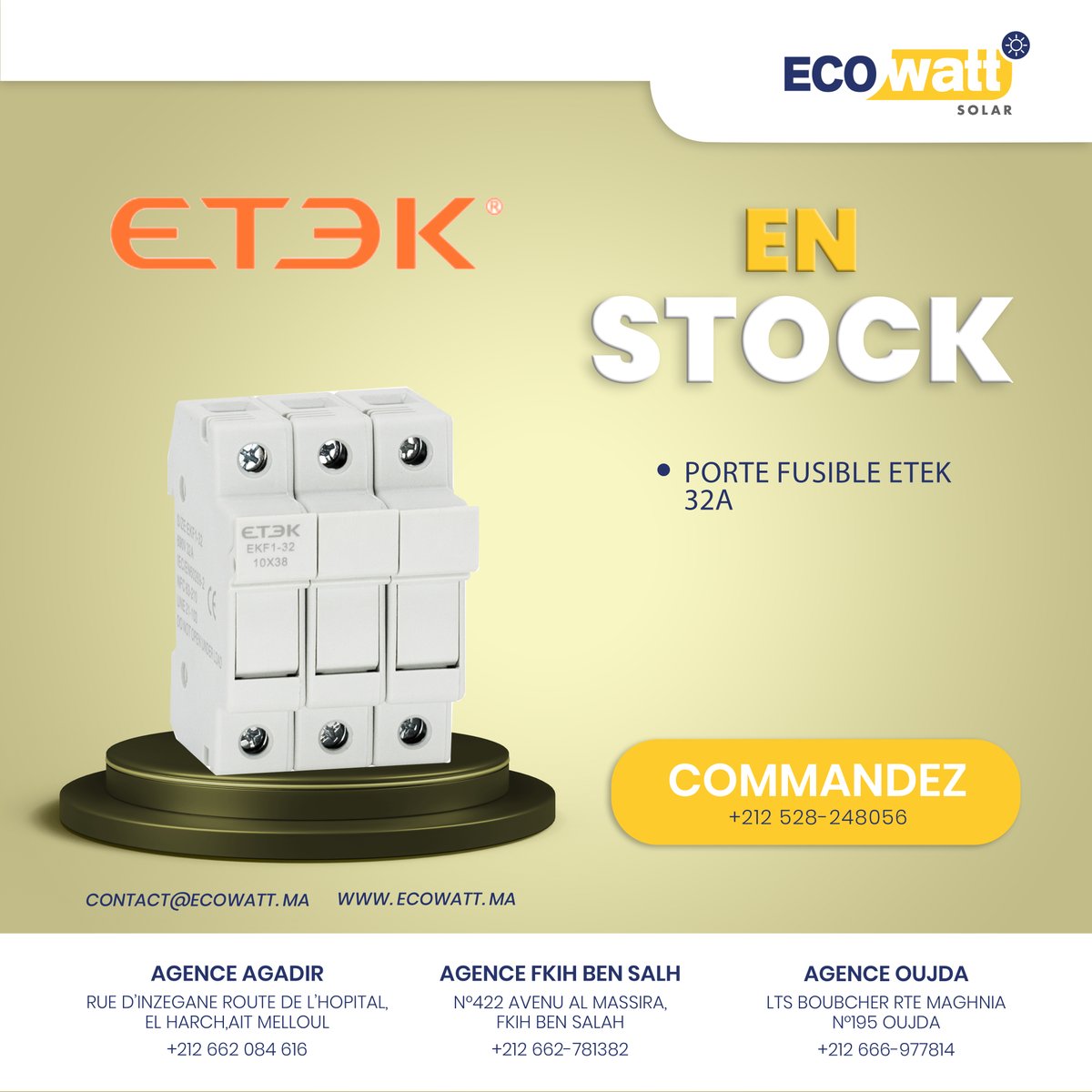 ecowattmaroc's tweet photo. Commandez
🌞 AGADIR - Ait MELLOUL : +212 662-781382
🌍 FKIH BENSALEH : +212 666-955890
🏙 OUJDA : +212 666-977814
🌿 MEKNES : +212 662-770985 https://t.co/EBjHLx33Le