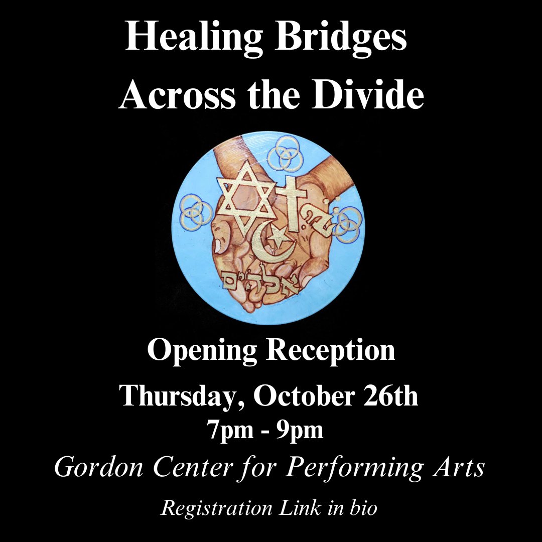 Join us as we sponsor, Healing Bridges Across the Divide, tomorrow, Oct 26th! 
gordoncenter.com/event/healing-…