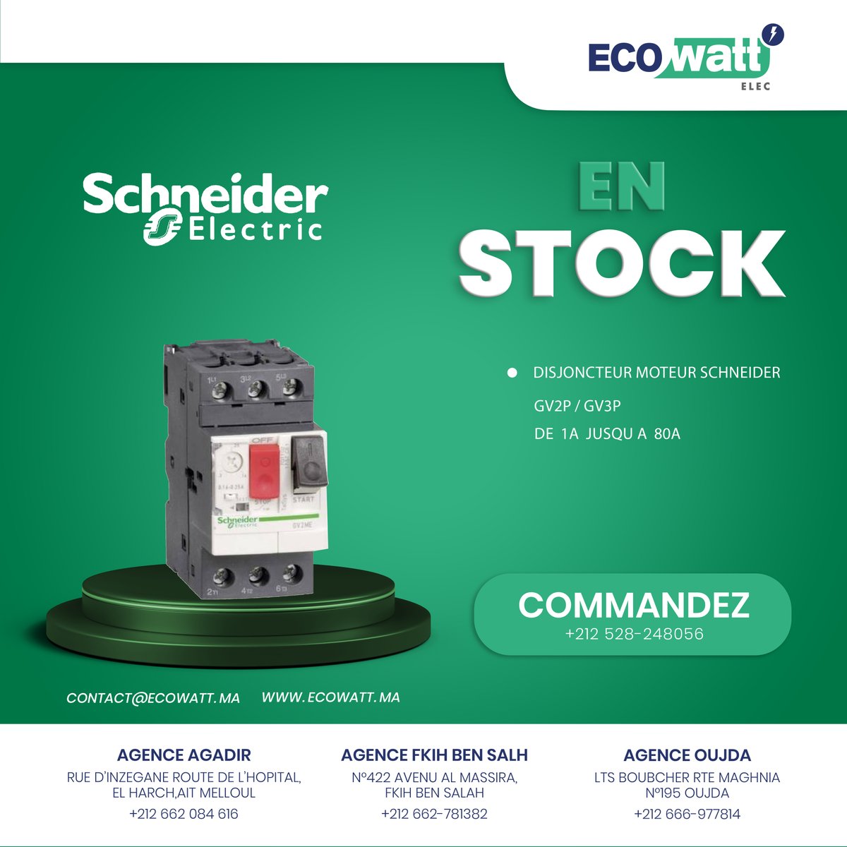 ecowattmaroc's tweet photo. Commandez
🌞 AGADIR - Ait MELLOUL : +212 662-781382
🌍 FKIH BENSALEH : +212 666-955890
🏙 OUJDA : +212 666-977814
🌿 MEKNES : +212 662-770985 https://t.co/6ZG2troWvs
