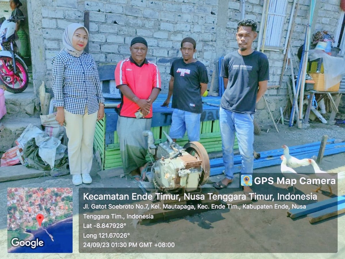 riatnichen's tweet photo. Minggu(24/09/2023) Riatni A.H. Husen, Luhkan Kab.Ende melakukan kunjungan rumah beberapa kelompok nelayan diwilayah binaan Kelurahan Mautapaga, Kecamatan Ende Timur
#GiatLuhkanSatminkalGONDOL 
#Ende
@bppsdm_kp @puslatluhkp @bppsdm_gondol @lapregiwati https://t.co/E5pMDwC3PU