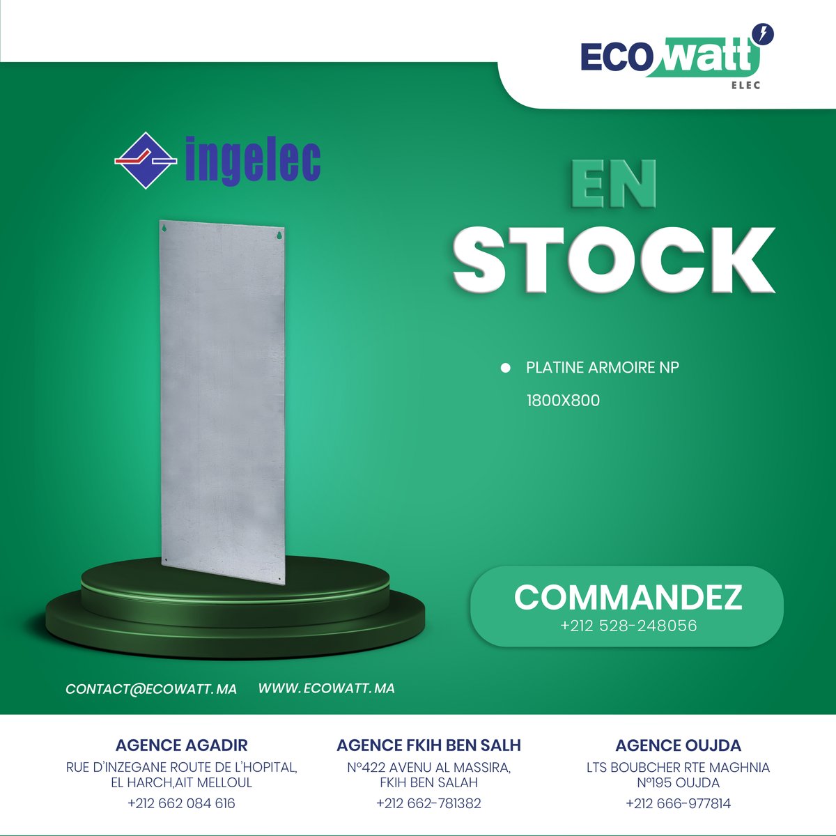 ecowattmaroc's tweet photo. Commandez
🌞 AGADIR - Ait MELLOUL : +212 662-781382
🌍 FKIH BENSALEH : +212 666-955890
🏙 OUJDA : +212 666-977814
🌿 MEKNES : +212 662-770985 https://t.co/OyXmsOdsjP