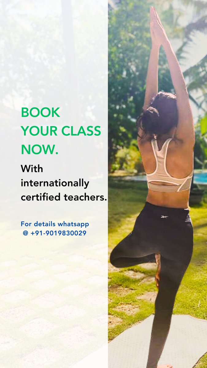 bose24's tweet photo. Are you ready to begin your anti-ageing journey with us?

🔥 START your practice with internationally certified teachers.

✅ Optimal spinal health.
✅ Enjoy radiating skin.
✅ Lead a stress free life.

WHATSAPP NOW @ +91-9019830029
#yogaonline #yoga #stressmanagement https://t.co/w6YZbQyNec