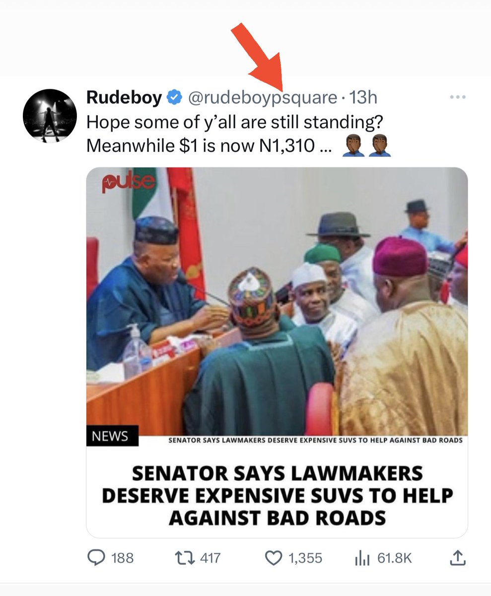 renoomokri's tweet photo. While I condemn the Senate for buying foreign-made SUVs, this is not why the Naira is ₦1310 to a dollar. The reason behind the sudden drop is because the Central Bank of Nigeria abruptly stopped the decades-old practice of defending the Naira with $1.5 billion every month. It is not because of any act of bad governance. It is a deliberate fiscal policy known as floating the Naira. 

Before this, we were spending more money subsidising the Naira than we were spending on fuel subsidies. And as a result, we were subsidising imports. The idea behind the policy of floating the Naira is that Nigerians should change their consumption habits and buy more made in Nigeria goods. That way, the $1.5 billion a month can be spent on something more productive. It is a good policy, which all of us should support. 

77 million Nigerians use MTN. Another 60 million use Airtel. That is 137 million people spending $20 million daily on data and phone calls. That money is going to South Africa and India. 

25 million Nigerians spend an average of $15 monthly on DSTV. That is $375 million going to South Africa. Last year, Nigerians spent £25.3 million on 644,452 bottles of imported champagne. We spend $75 million on imported whisky. Those funds are leaving our economy to service the British, French and South African economies. 

Nigerians also spend nearly a quarter of a billion dollars importing human hair, bleaching creams, fake eyelashes and other cosmetics. This is more than we spend importing books. The funds are going to India and Asia, and those countries are not buying made-in-Nigeria goods. 

Please fact-check me on all these data. 

So Paul, given these consumption habits, if you were President, would you continue to invest $1.5 billion in subsidising the Naira so your citizens can waste it on such mundane things? Perhaps not. 

You can actually play a role in growing our economy. You post photos of yourself on social media wearing foreign designers and jewellery and powerful cars. Of course, it is your money, and you can do whatever you want with it. But if you are going to criticise the drop in the purchasing power of the Naira, it may not be a bad idea to lead by example and post photos of yourself with made-in-Nigeria clothes and other products once in a while. Otherwise, you will be telling your followers to do what you are not doing. 

Thanks for your time, and may God bless you. 

#TableShaker