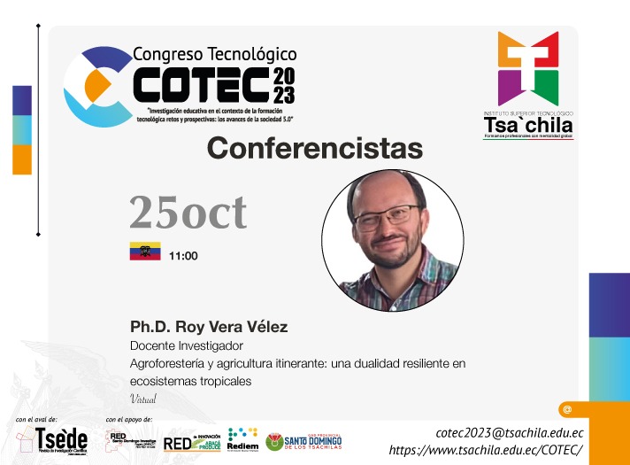RTsede's tweet photo. 📢El Congreso Internacional Tecnológico COTEC-2023 , cuenta con profesionales de alto renombre quienes presentan a la comunidad académica de 🇪🇨 y el 🌐sus investigaciones en el contexto de los avances de la sociedad 5.0. https://t.co/mKE6DguxuN