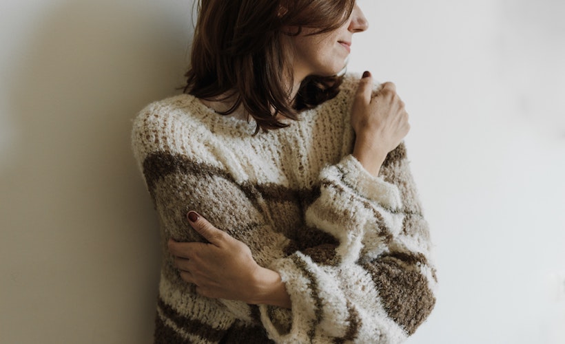 Reductress's tweet photo. Woman Uses Week of PTO to Handwash Knit Sweater: https://t.co/nTjH8gc4hg https://t.co/BU0RrSKDNe