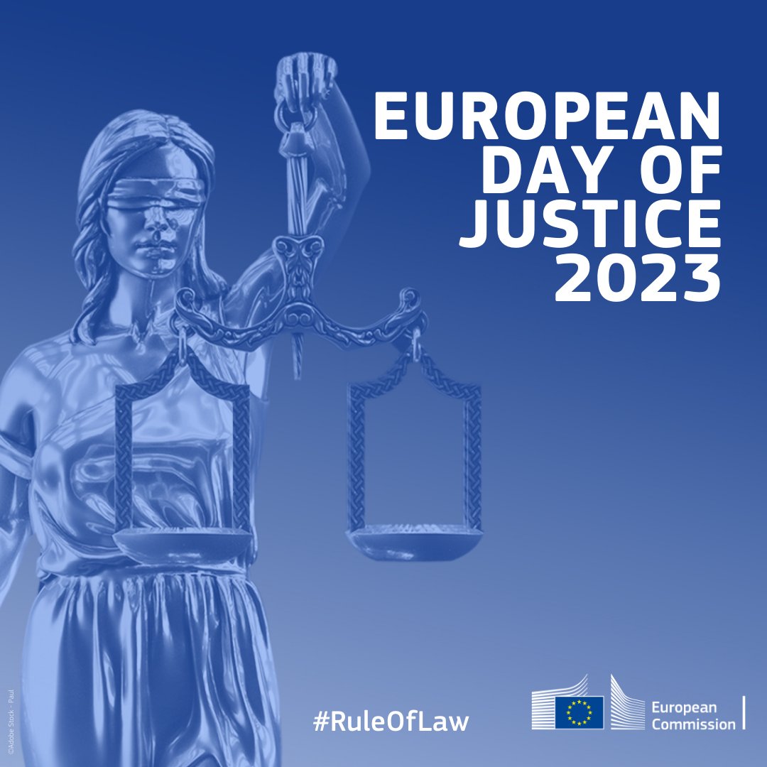 Independent justice systems are crucial for the #RuleOfLaw ⚖️🇪🇺

On #EuropeanDayOfJustice, find out more about <a href="/EU_Commission/">European Commission</a>’s work on the rule of law by reading the 2023 Rule of Law Report 

➡️commission.europa.eu/strategy-and-p…