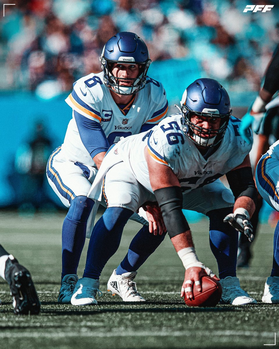 PFF_Vikings's tweet photo. The only offensive lineman in the NFL this season to play 100+ pass protection snaps without allowing a pressure: 

Garrett Bradbury https://t.co/ipoRHQdnvn
