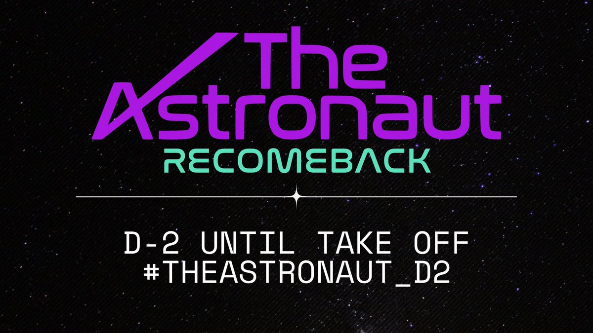 🚀 We are 2 days away until THE ASTRONAUT RECOMEBACK for its 1st Anniversary on October 28! The countdown continues while we celebrate Awake: D-2 UNTIL TAKE OFF #TheAstronaut_D2 #2600DaysWithAwake #어웨이크_2600일_축하해 Join the party on StationHead ➡️ stationhead.com/madnaejin