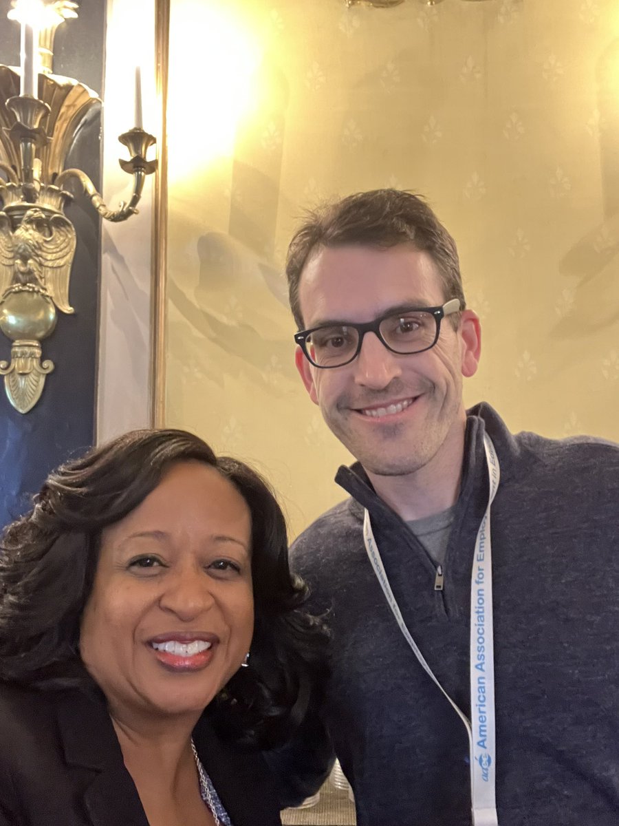 AnnHC_Champ4All's tweet photo. Honored to be in the same space with &amp; to hear an amazing education expert in the field for the opening keynote at the 2023 @AAEE Conference, @ChadAldeman!! #The74 #AAEE #RecruitmentAndRetention https://t.co/KbqihSB2vc