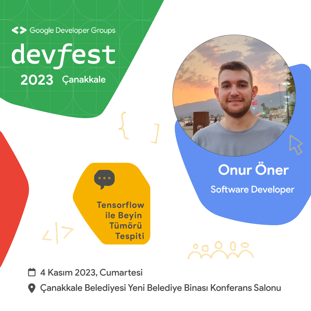 Teknoloji dünyasının yıldızları Devfest 2023 Çanakkale'de buluşuyor! 🌟4 Kasım'da , Onur Öner (@onurronerr) ve daha bir çok değerli konuşmacımızla tanışma fırsatını kaçırmamak için yerinizi şimdiden ayırtmayı unutmayın. devfestcanakkale.com