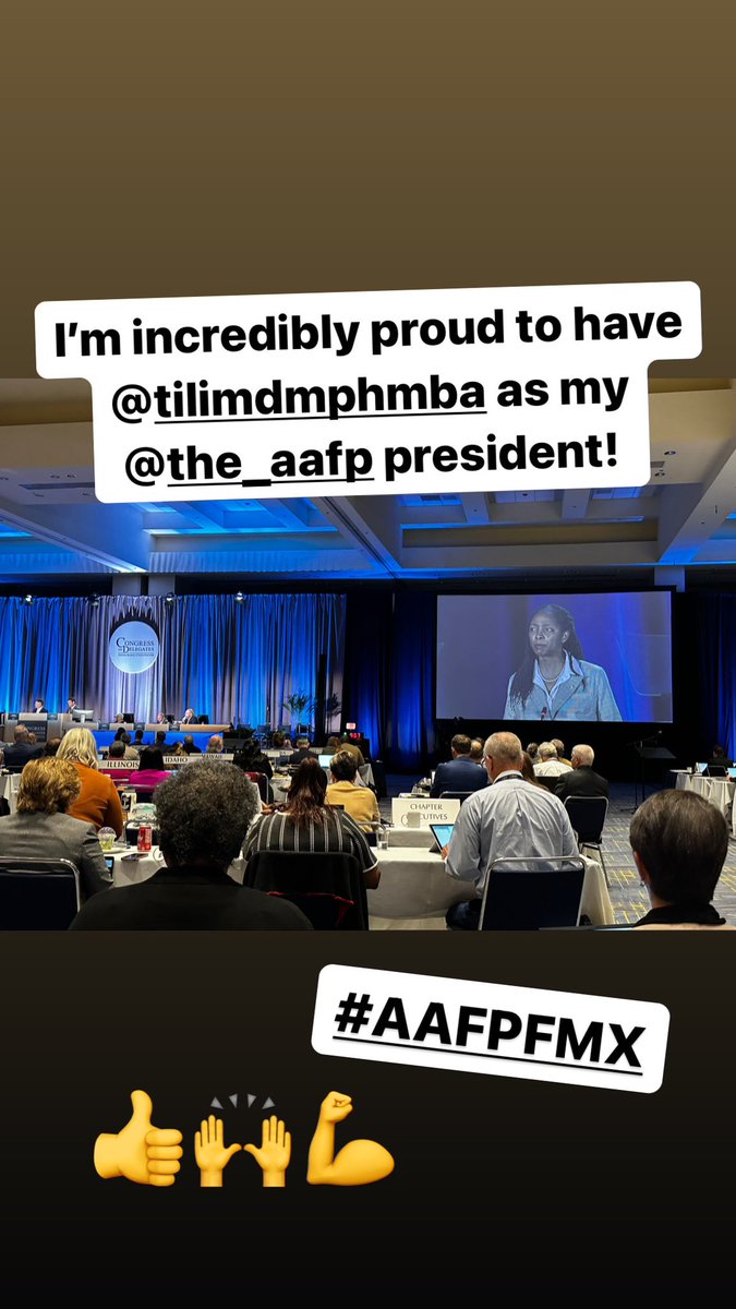 I’m incredibly proud to have @tilimd as my @aafp president! #aafpfmx