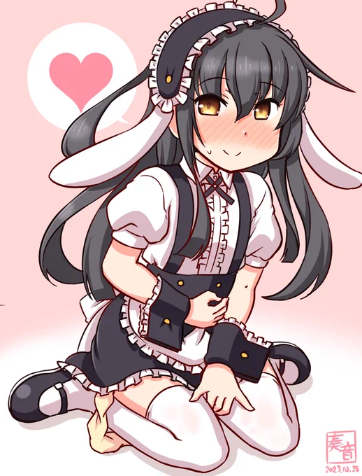「作戦が完了したみたいです 新しい仲間ですね 嬉しいっ」#艦これ版真剣お絵描き60分一本勝負_20231025#三日月 ※遅刻+10分 