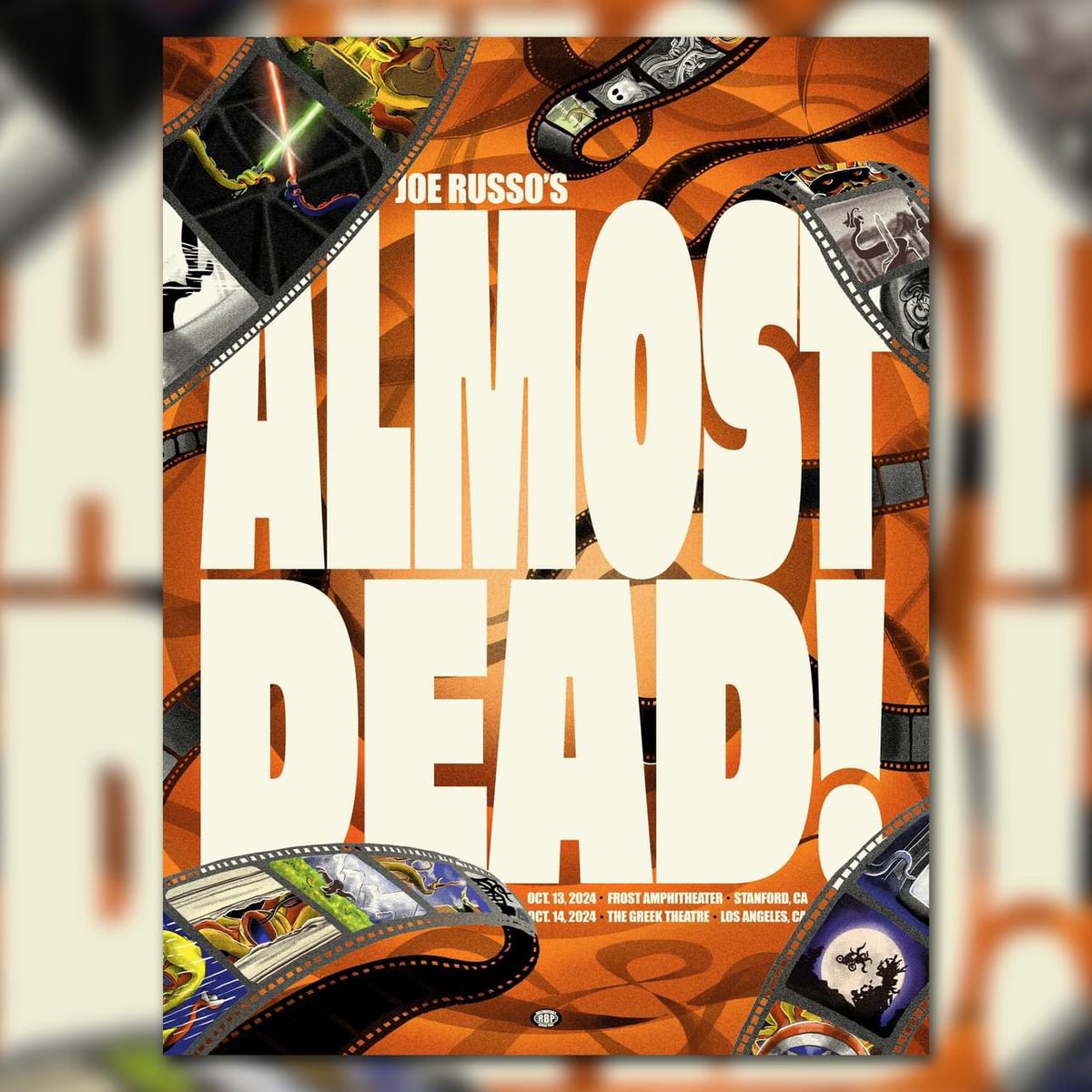 10-13-23 Stanford, CA
10-14-23 Los Angeles, CA
<a href="/RussoAlmostDead/">JoRu Almost Dead</a> 
🎨<a href="/RaileyBace/">Bailey Race</a>