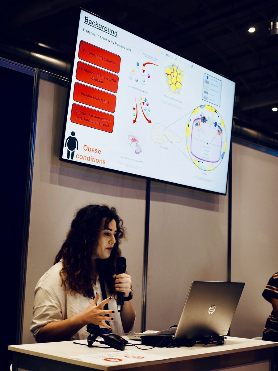 📊🔬 Sharing a moment from my presentation at #EASD2023. 🌐

Discussing islet GPCR-targeting genes in visceral adipose from obese mouse models, it was an incredible experience to contribute to the conversation on diabetes research. 🙏💡

#DiabetesResearch #ScientificPresentation
