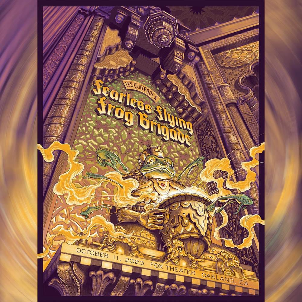 10-11-23 Oakland, CA
<a href="/primus/">Primus</a> (Fearless Flying Frog Brigade)
🎨 Paul Kreizenbeck