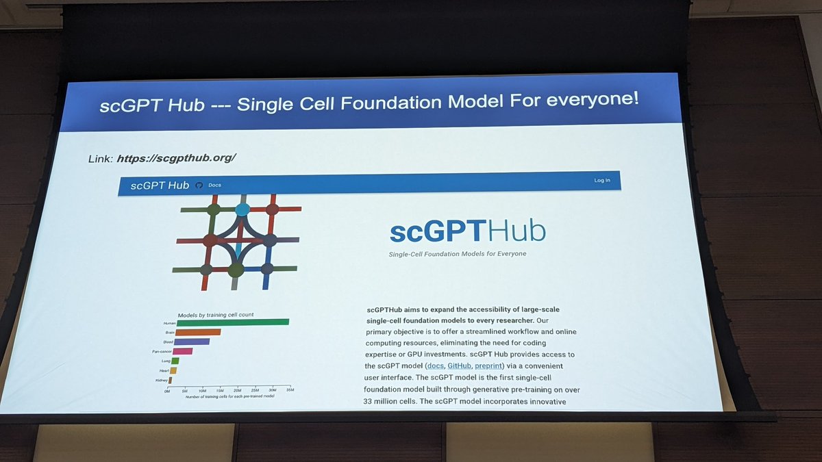 UHN AI Hub (@uhnaihub) on Twitter photo Today at the <a href="/GairdnerAwards/">Gairdner Foundation</a> The Future of Al in Science and Medicine <a href="/BoWang87/">Bo Wang</a> presents scGPT: The Single Cell Foundation Model <a href="/UHN_Research/">UHN Research</a> <a href="/VectorInst/">Vector Institute</a> <a href="/UHN/">University Health Network</a> Today at the <a href="/GairdnerAwards/">Gairdner Foundation</a> The Future of Al in Science and Medicine <a href="/BoWang87/">Bo Wang</a> presents scGPT: The Single Cell Foundation Model <a href="/UHN_Research/">UHN Research</a> <a href="/VectorInst/">Vector Institute</a> <a href="/UHN/">University Health Network</a>