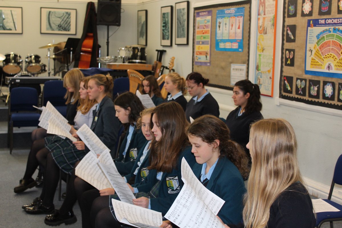 The Senior School Choir got together for the first time since the October break this lunchtime to discover what carols they will be performing at the Christmas Concert. The choir were in fine voice already and we are counting down the days until we hear what they have in store