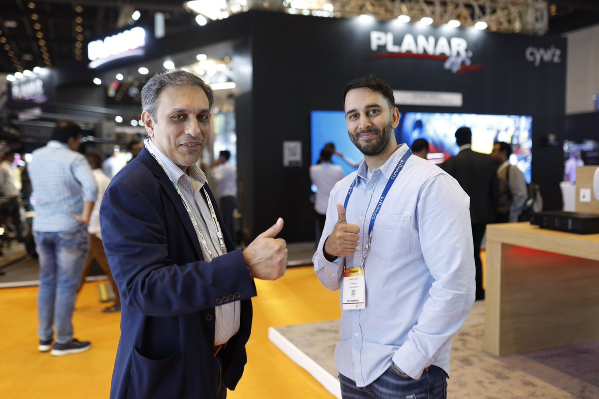 InfoCommIndia's tweet image. Here are some snippets of what went down on Day 1 of Infocomm India 2023👀
We will see you tomorrow😉

#InfoCommIndia2023 #ProAVTechnology #industry #AVTweeps #BusinessTechnology #AVtweeps #ProAV #AVtech #TradeShow #Networking #day1 #SeeYouAllTomorrow