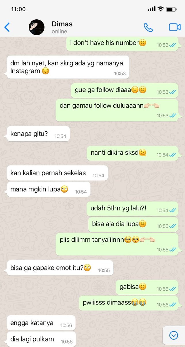 nieramachel's tweet photo. 020 ; chat Dimas https://t.co/iiuGob0K6c