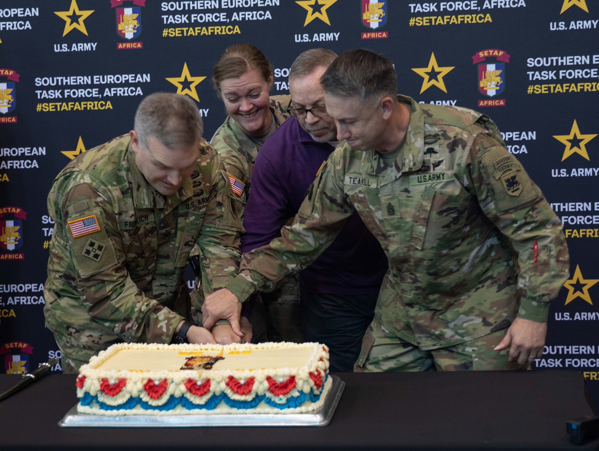 Happy Birthday #SETAFAfrica! 🎂 On October 25, 1955, Southern European Task Force was established to support and defend the United States and our Allies. And for 68 years, this command has stood ready to respond to crises in Southern Europe, Africa, and throughout the world.