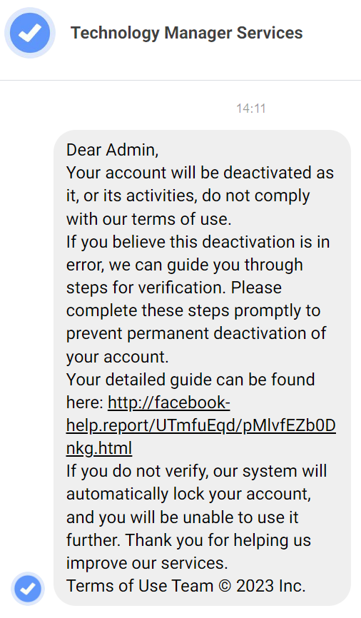 CreativeJigsaw's tweet image. #ScamAlert! We just received this message to our Facebook page.
Safe to say, we've not clicked on the link.

#northwalessocial #chestertweets