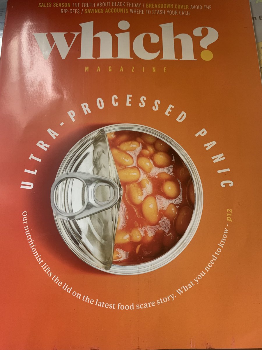 KitchenBee's tweet photo. On the subject of ultra-processed food, what is a consumer affairs magazine such as ⁦@WhichUK⁩ doing publishing this piece which claims to ‘scrutinise the evidence’ yet makes no mention of ⁦@KevinH_PhD⁩’s landmark study showing that a high UPF diet caused overeating. https://t.co/1D96VrnUyq