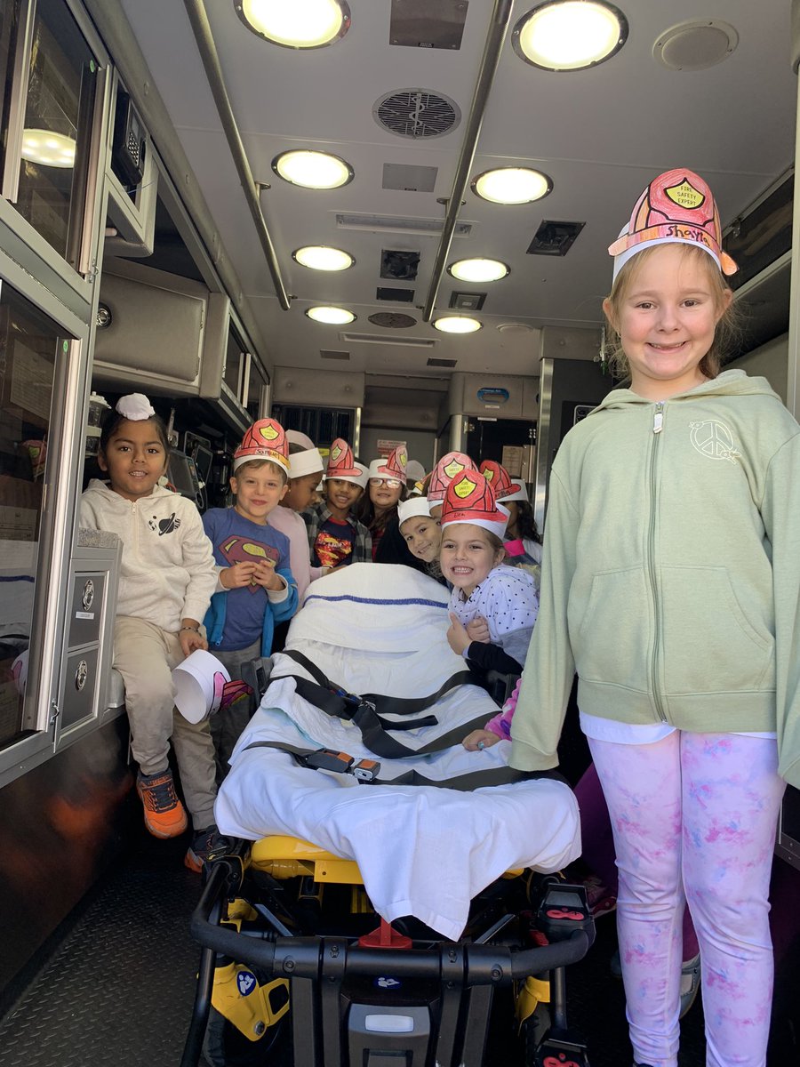 BarnumWoods's tweet photo. Firefighter Sisca and his team of firefighters from the EMFD are visiting Barnum Woods today! Students are enjoying learning about fire safety and are having so much fun seeing the fire truck vehicles outside! @emeadowschools #EMFD #Truesuperheroes https://t.co/ls0sr5hFzw