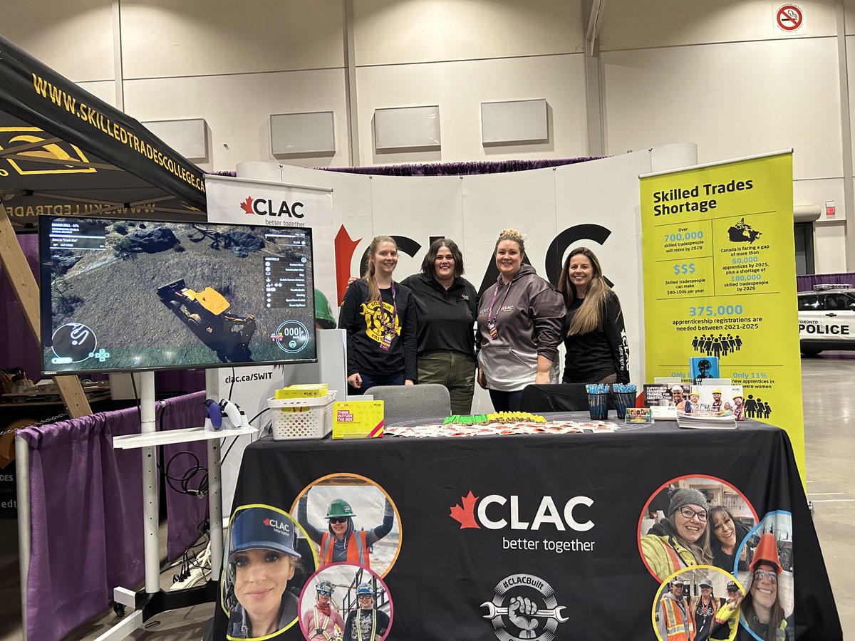 We're at Dreamer Day at the Enercare Centre in Toronto today! Visit us at booth 603 and say hi! 👋 @WeBuildADream #clacunion #bettertogether #dreamerday