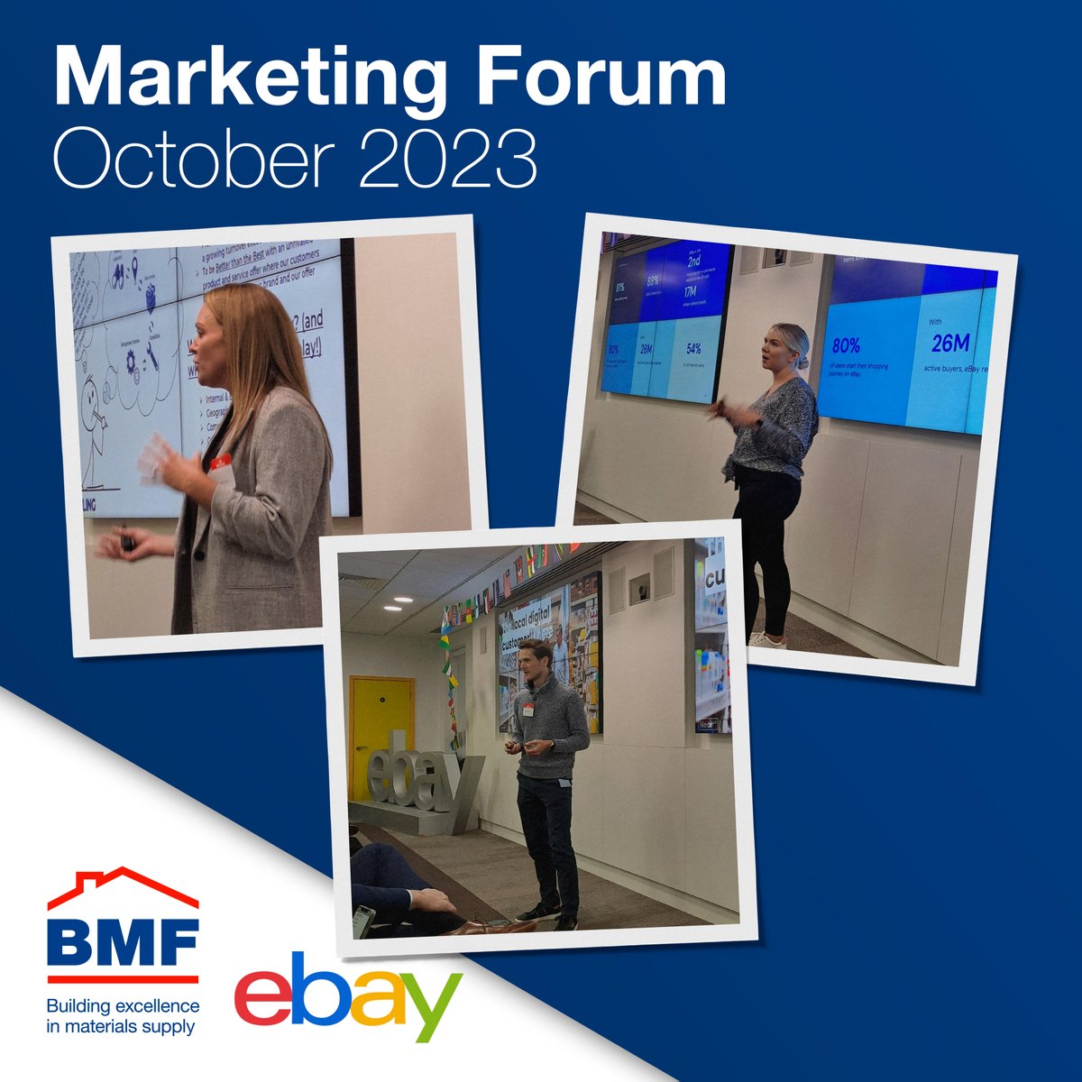 Our afternoon sessions for today's Marketing Forum have kicked off with Nick Brackenbury from @NearSt and Claire Briars from @e_tupling and one pic for Jade Galloway-Harrison from @eBay.