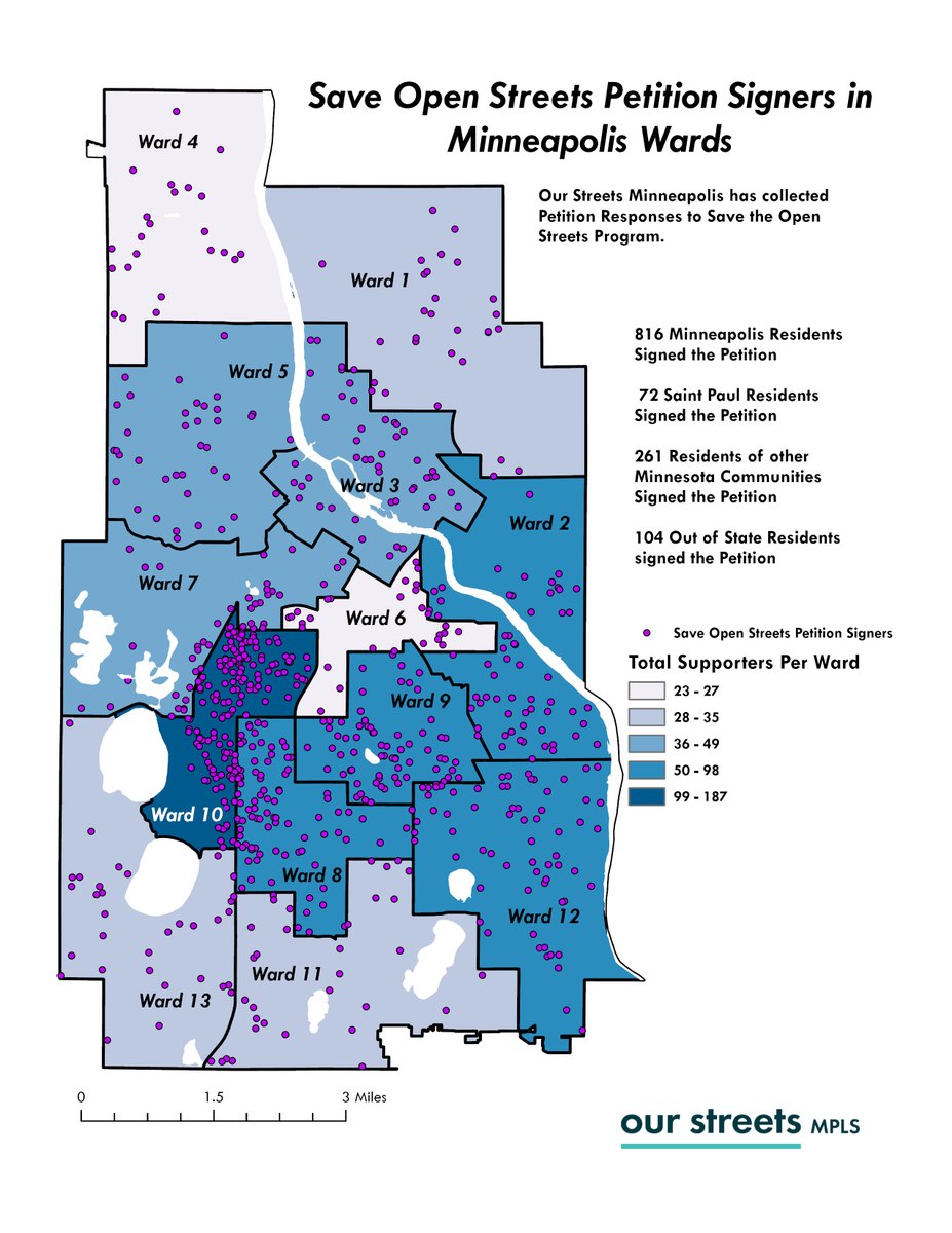 This is a map of those that have signed the petition asking for us to continue hosting <a href="/OpenStreetsMPLS/">Open Streets MPLS</a>  in 2024 and years to come. 

There is support across the city, and these constituents deserve a response from their Council Members.