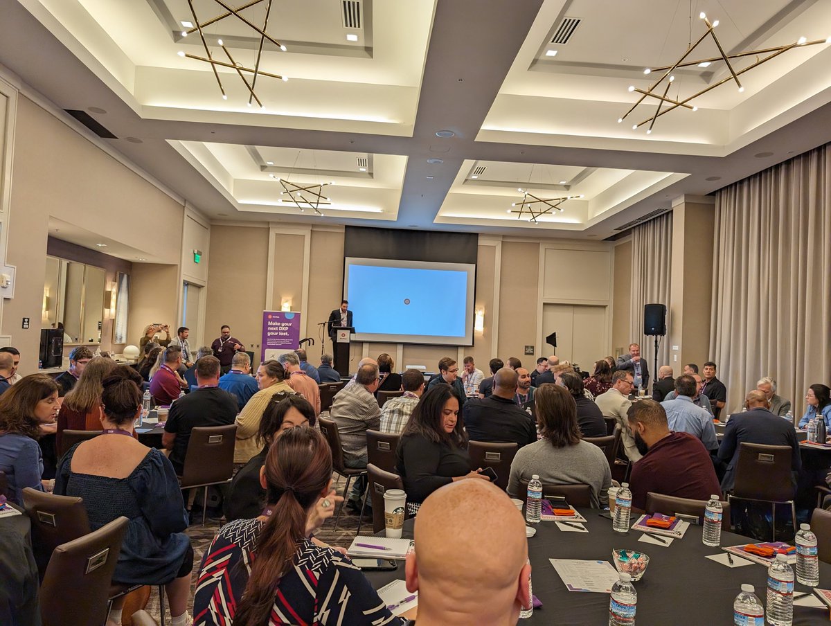 Packed room for the keynote of #KenticoConnection Nashville 2023.