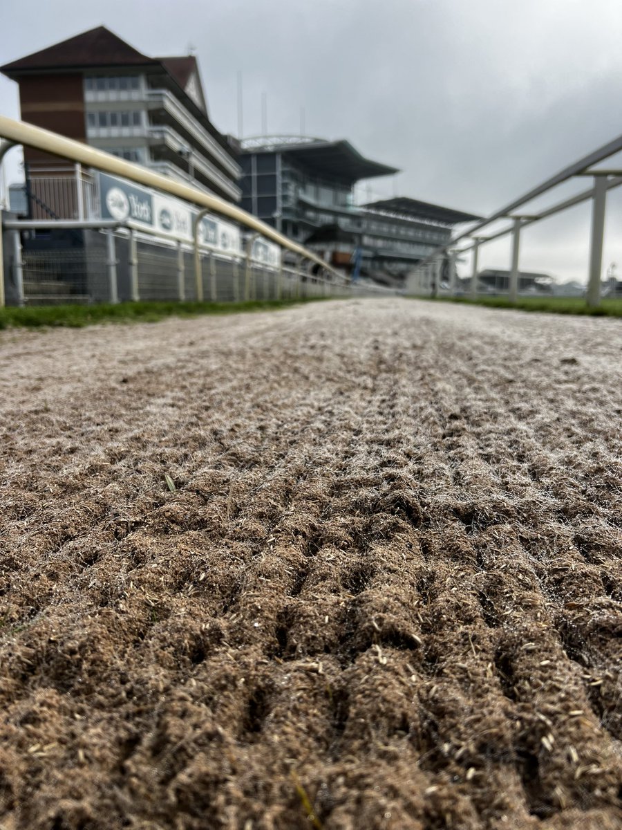 Work underway at York Racecourse. 6” dug off, replaced with fibre rootzone, harrowed, compacted and seeded to bring body and strength to a high ware area💪🏻 <a href="/CSportsTurf/">Chappelow SportsTurf</a>