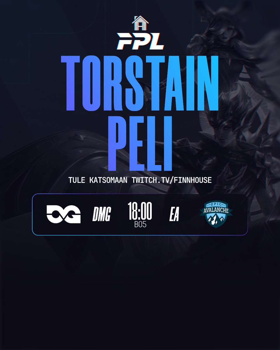 FinnHouseLoL's tweet photo. Huomenna pääsee ensimmäinen joukkue finaaliin ja NLC RPS -turnaukseen😍🤩

@DMGesportsFI VS @EpicAvalanche 
KLO 18:00
https://t.co/cBKXY3YrBz
🎙️ @UnluckyKarvis &amp; @Iltapvtee_ET 

#muistoja https://t.co/8wIgvz8Hr2