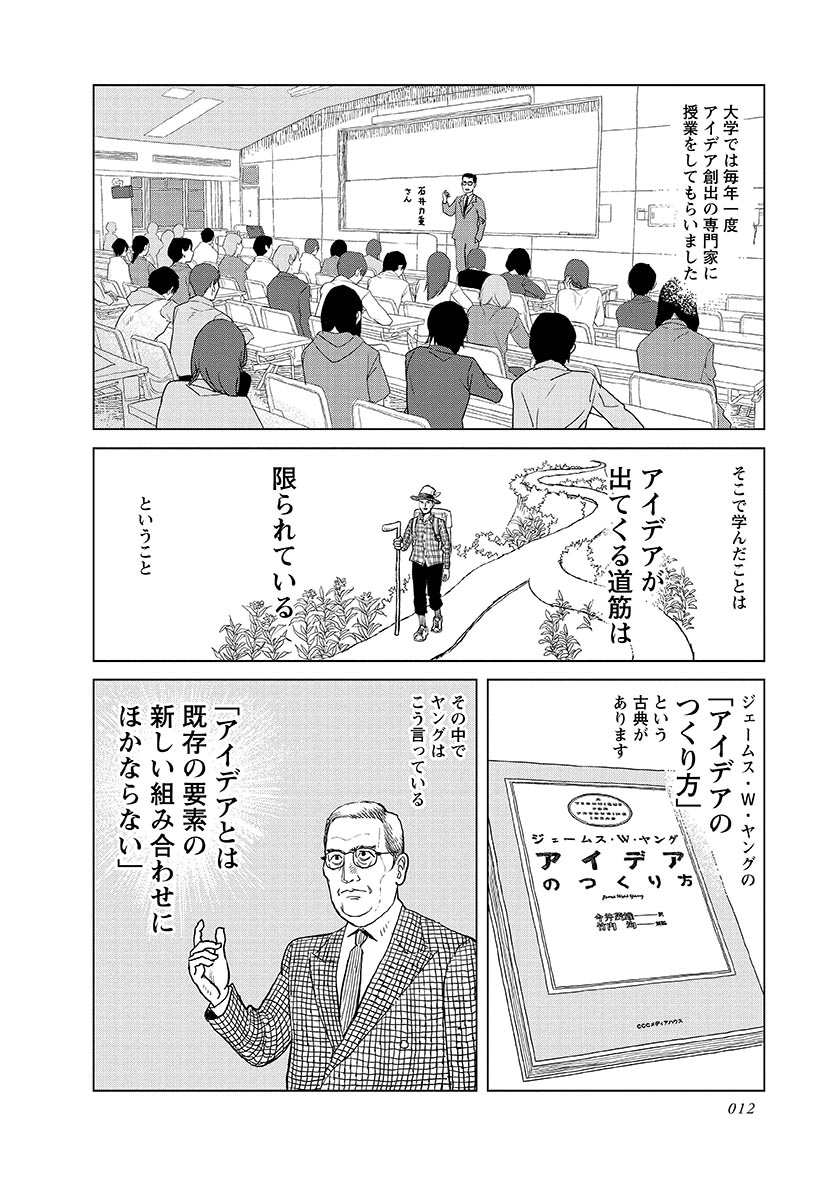 「アイデアとは既存の要素の新しい組み合わせにほかならない」(J.W.ヤング)
「面白さ」には「新しさ」と「共感」が含まれている、という法則はヤングの言葉の中にすでに生かされていることがわかるでしょう。
#マンガ脚本概論 