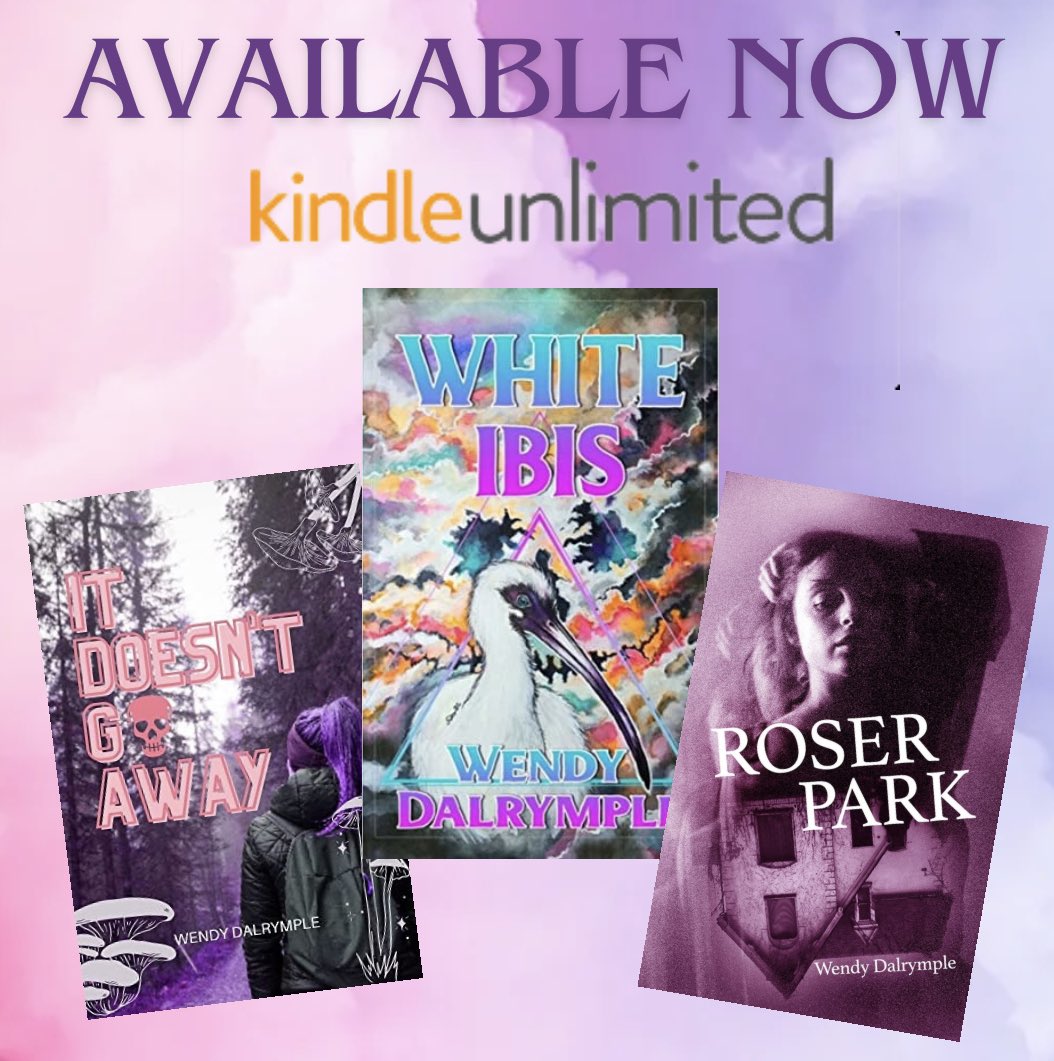 Happy spooky szn! WHITE IBIS, ROSER PARK and IT DOESN’T GO AWAY are now available in KU for a limited time. Add these titles to your library while you can and happy reading!
#kindleunlimitedhorror #kuhorror #kindlehorror #horrorbooks #indiehorror #womeninhorror #floridagothic