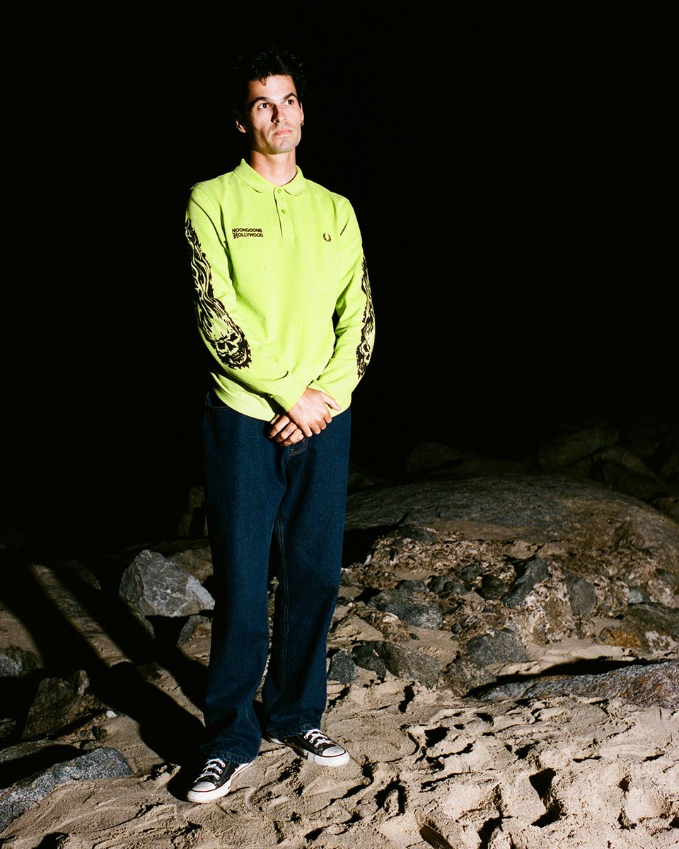 ClashMagazine's tweet photo. The new punk-inspired capsule from @fredperry &amp; @noongoons  draws on elements of British and American counterculture. The collection is available from tomorrow.

https://t.co/yClg8GEE9Q https://t.co/IKdDFAtpQq