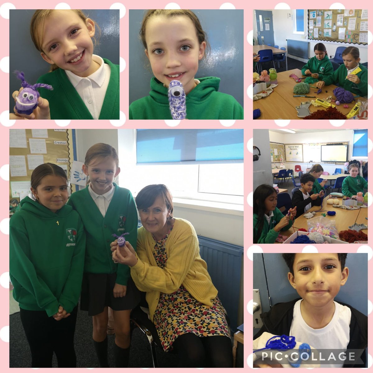 StPatsCardiff's tweet photo. Look at us being creative! CC group made a little present for Mrs Maddocks. We plan on some decoupage next after half term. Exciting times ahead with #readysteadyhook!!#faithhopelove https://t.co/YoBJ8rtWnY