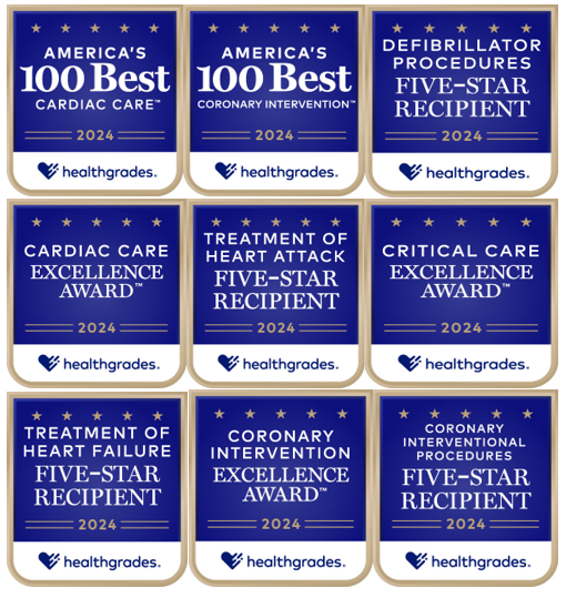 HeartCentennial's tweet photo. HEALTHGRADES 2024 AWARDS * 100 BEST * We are blessed to be a part of one of the 100 best cardiac programs in the nation with a five-star ranking by Healthgrades! We celebrate all those who work with us at Centennial Heart and at the TCMC Heart &amp; Vascular Center who contributed. https://t.co/GN8XwBhMRL