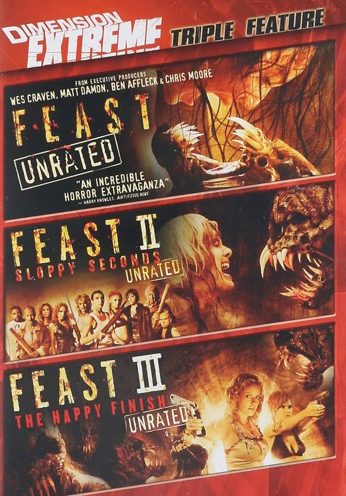 #31DaysofHorror #31DaysofHalloween #31DaysofOctober - Day 25. #FeastMovie #Feast2005 #FeastIISloppySeconds #FeastIIIFeastTheHappyFinish @balthazargetty @henryrollins @KristaAllenXO #NaviRawat @JudahWorldChamp @jenny_wade #CluGulager @illbezucked @Jason_Mewes