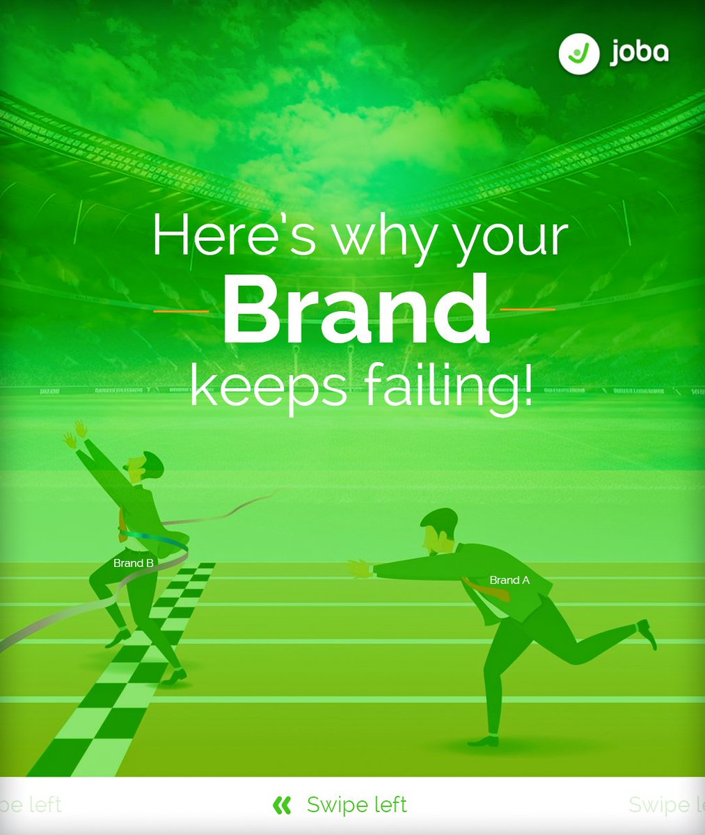 Jobajobs_'s tweet photo. Think of branding as the personality of a business. It is what sets companies apart.

Get hired by downloading the JOBA App now to get started! ✨️

#getjoba #experientialmarketing #chatwithmark #Nigeria #Africa #Zambia #Kenya #wednesdaythought #WednesdayMotivation #Paris2024 https://t.co/jetJxFnkZt