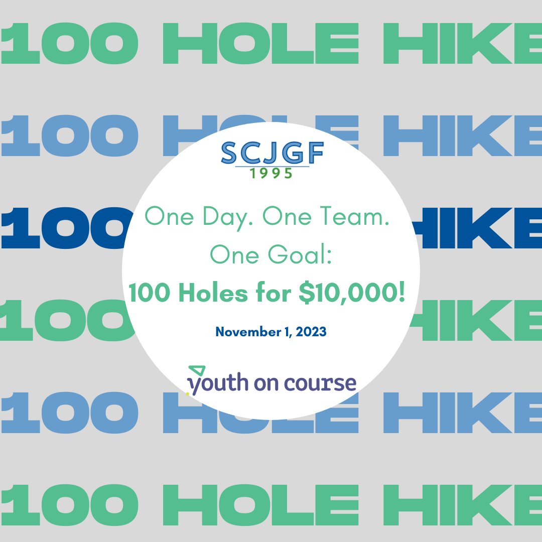 SCJGF's tweet image. 4 golfers are joining the mission to raise $10,000 for @yocgolf on November 1st! Word on the street is you can even buy trick shots, and watch them on Instagram the day of the hike!  #youthoncourse #100holehike 100HoleHike23.givesmart.com