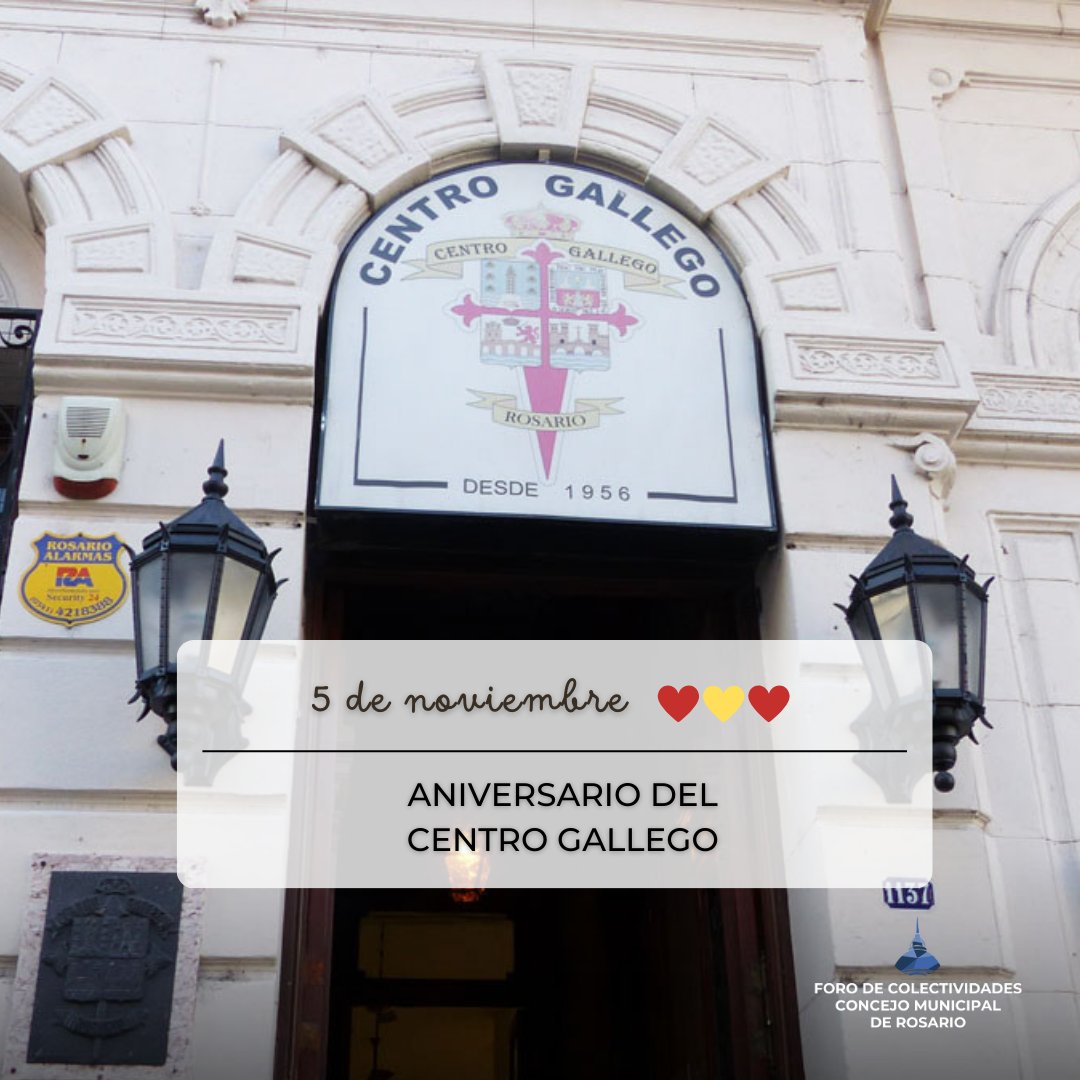 ForoColect's tweet photo. Desde el Foro de Colectividades saludamos a las y los integrantes del Centro Gallego de #Rosario en su 67 aniversario ¡Felicidades! https://t.co/6Iz66cIPGQ