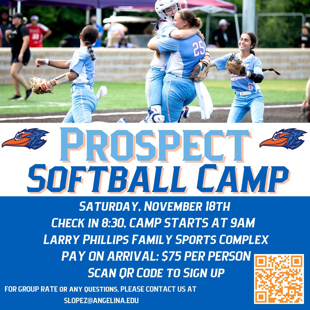 🚨Prospect Camp🚨Pre register today by scanning the QR Code! If you have any question please reach out! #runem