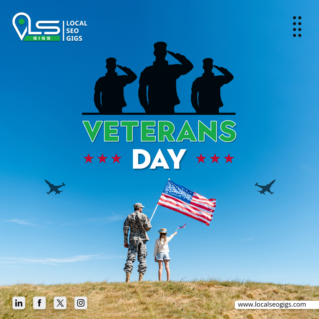 localseogigs's tweet photo. Happy Veterans Day!

Today, we express our heartfelt gratitude to all veterans who have selflessly served our nation.

#veteransday #veterans #localseo #seo #digitalmarketing #seoservices #onlinemarketing  #seomarketing #localseoservices #localseogigs #localseonyc #NYC #newyork https://t.co/SOKMn0YUcq