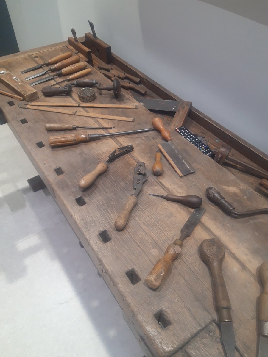 Selection of craftsman's tools on display today - but ignore the TV remote!