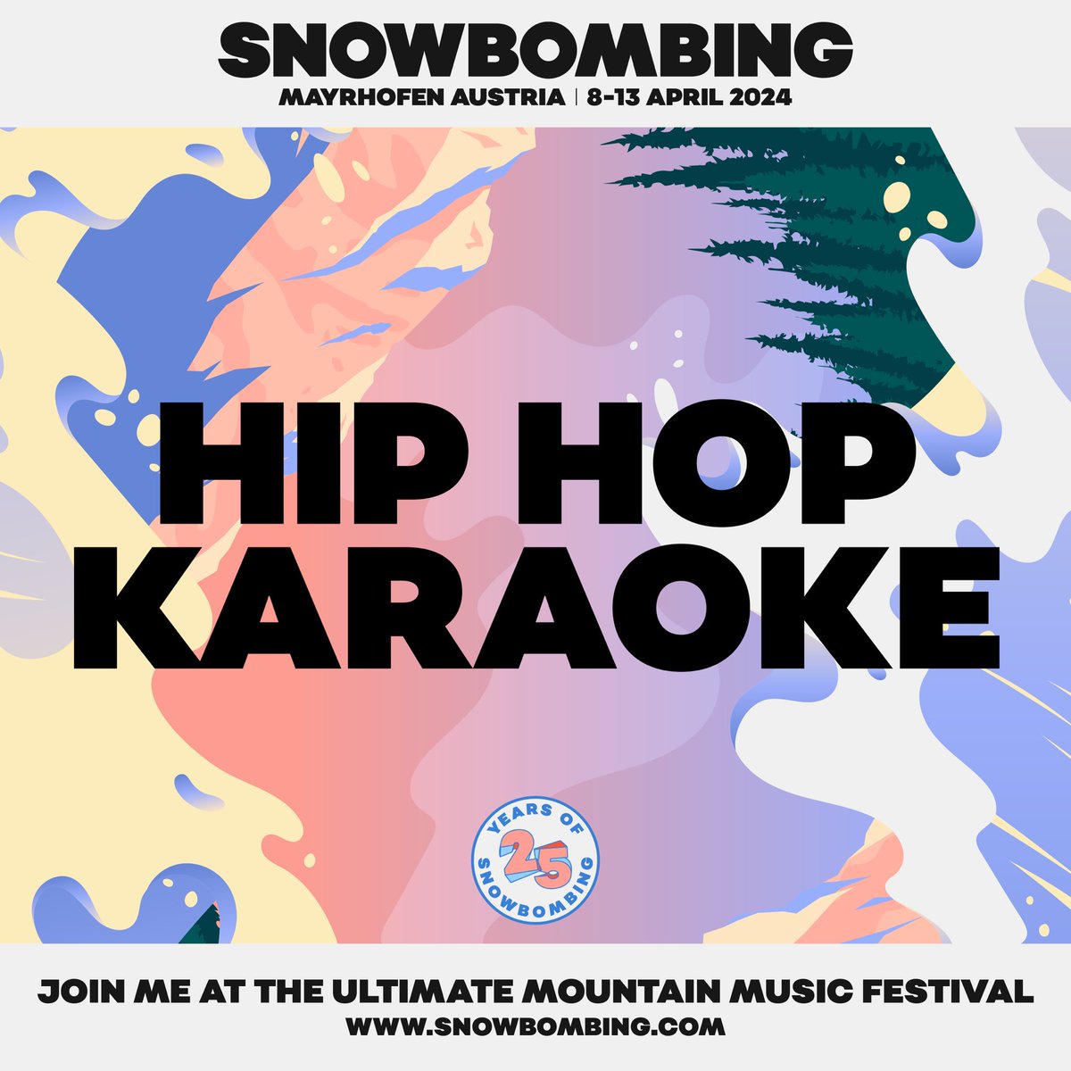 Ahhh yeahhh we’re at the legendary @Snowbombing on 2024!!! Super excited to be joining an amazing line-up and for YOU to live out your rap fantasies live on the slopes! 🔥 🎤