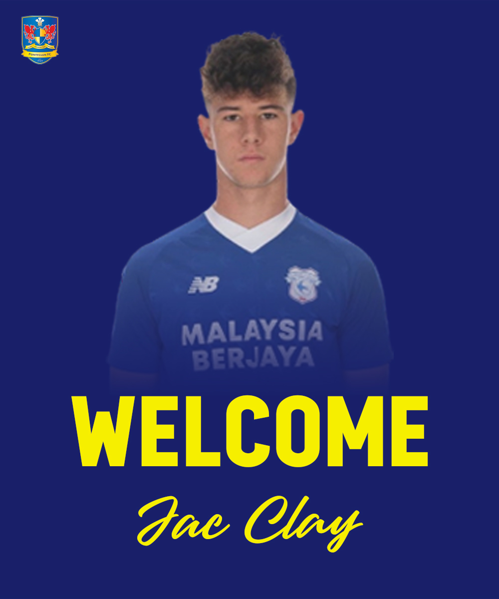 PontyclunFCC's tweet photo. ✍️👀🔥

Pontyclun Football Club are delighted to announce the arrival of former Cardiff City and Wales Under 17's international, Jac Clay!  

Jac is our 6th newest signing of late and everyone is excited to see you on the field at Ivor Park.  

Welcome, @JacClay5 https://t.co/wuJeATjn37