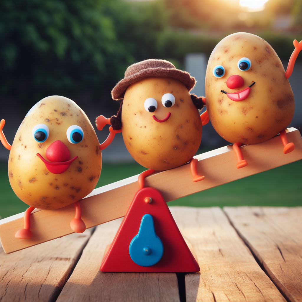 JoshMeyer's tweet photo. Yes, it's a "tater-totter".

Yes, I'll show myself out.

#VisualPun #Meme https://t.co/od1GfTHXlr